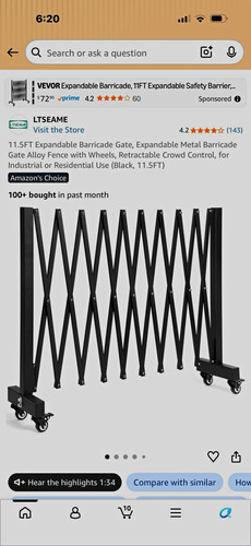 Ltseame 5ft expandable - 11.5ft,